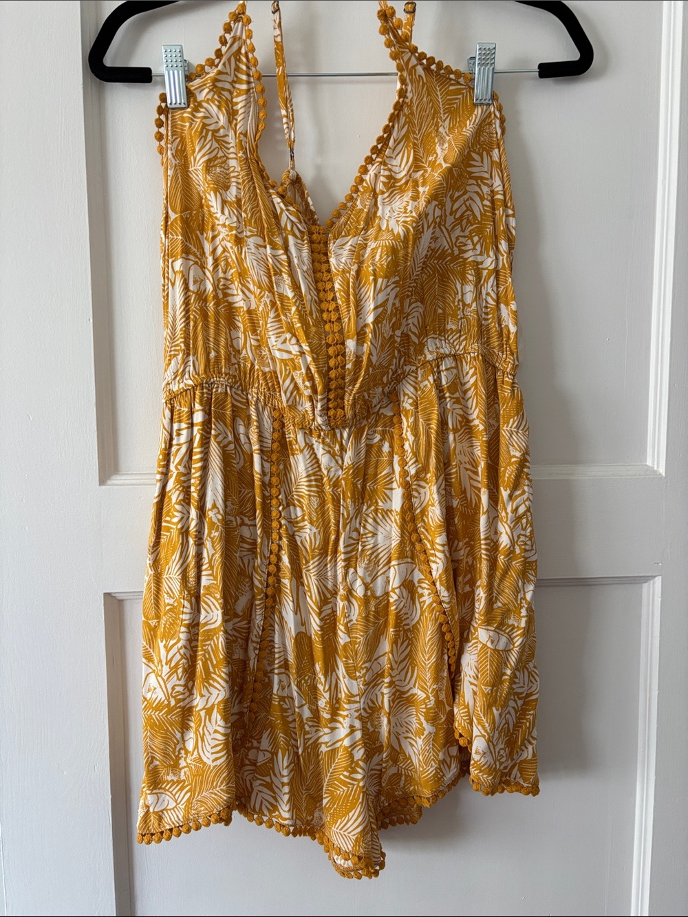 Xhilaration Yellow and White Floral Mini Sundress